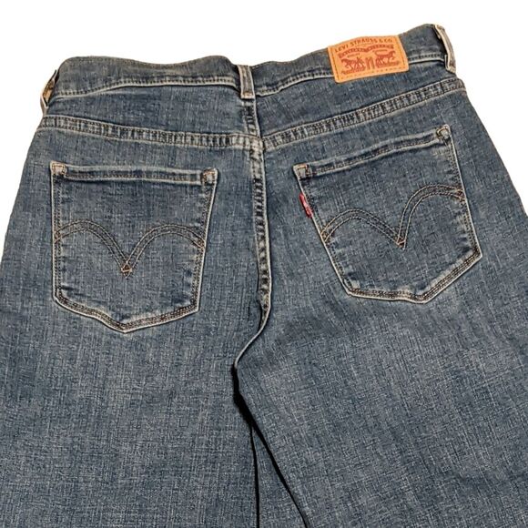 Levi's classic wide leg cropped zip fly jeans 4 - Picture 11 of 12